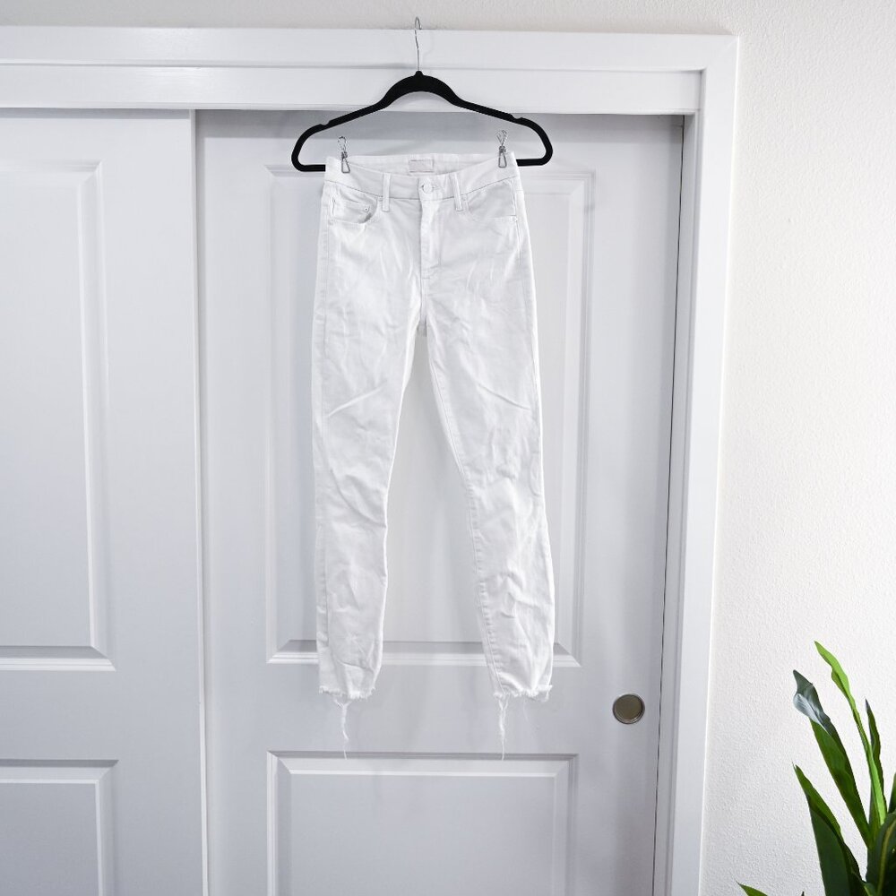 MOTHER Size 25 High Waisted Looker Ankle Fray in Fairest of Them All - Picture 3 of 13